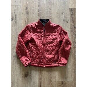 Isis for Women Womens Bergundy Nylon Full Zip Quilted Jacket Size 10 Outdoor